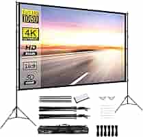b プロジェクター　自立式120インチ スクリーン スタンド付き 4K解像度 b プロジェクター 自立式120インチ スクリーン スタンド付き 4K